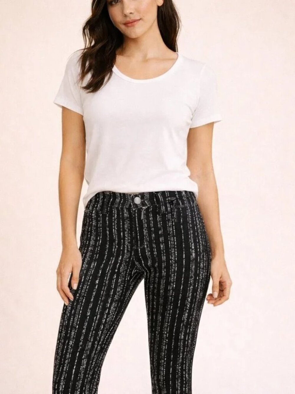 Rag & Bone Barcode Print Leggings- Size 28- NWOT